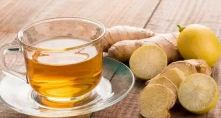 Ginger tea, a soothing medicinal plant that helps female reproductive health