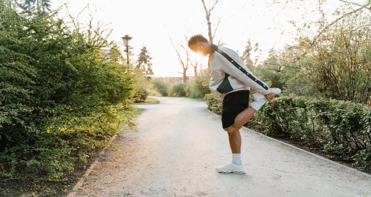 Morning stretch as a natural remedy to increase energy for men