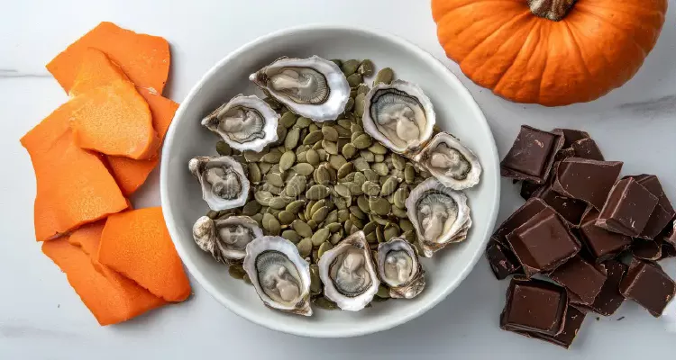 Zinc-rich foods as a natural remedy for male energy and testosterone