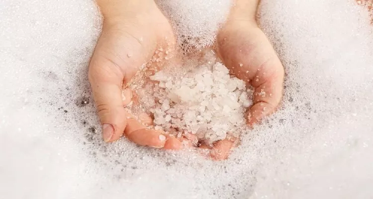 Epsom salt soak for joint pain relief in the elderly.
