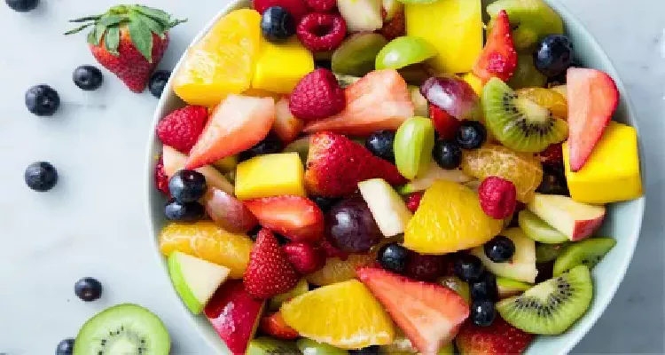 Tropical fruit salad packed with natural Vitamin C for health benefits