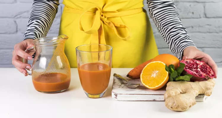 Ginger smoothie for gut health and natural health