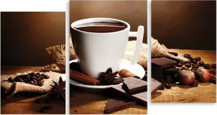 Pure cocoa, highlighting the benefits for good mood and heart health