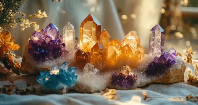 Crystals for holistic therapies, showcasing how to use natural stones for energy healing.